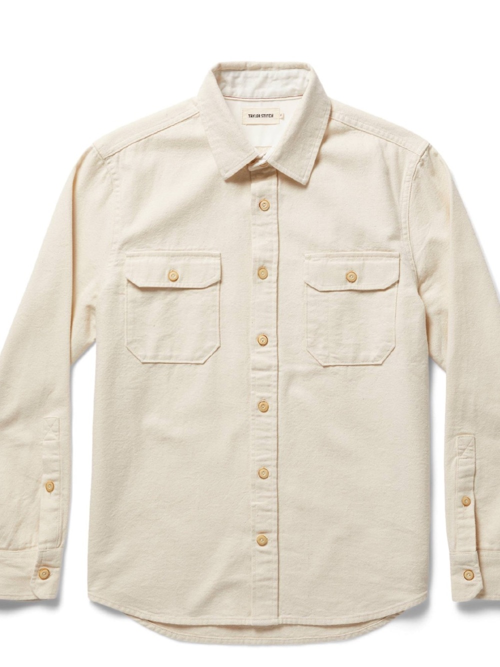 Taylor Stitch The Division Shirt In Birch Men’s Size 42/L